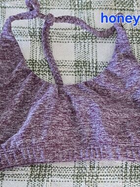 Honey Bralette in Heather Plum